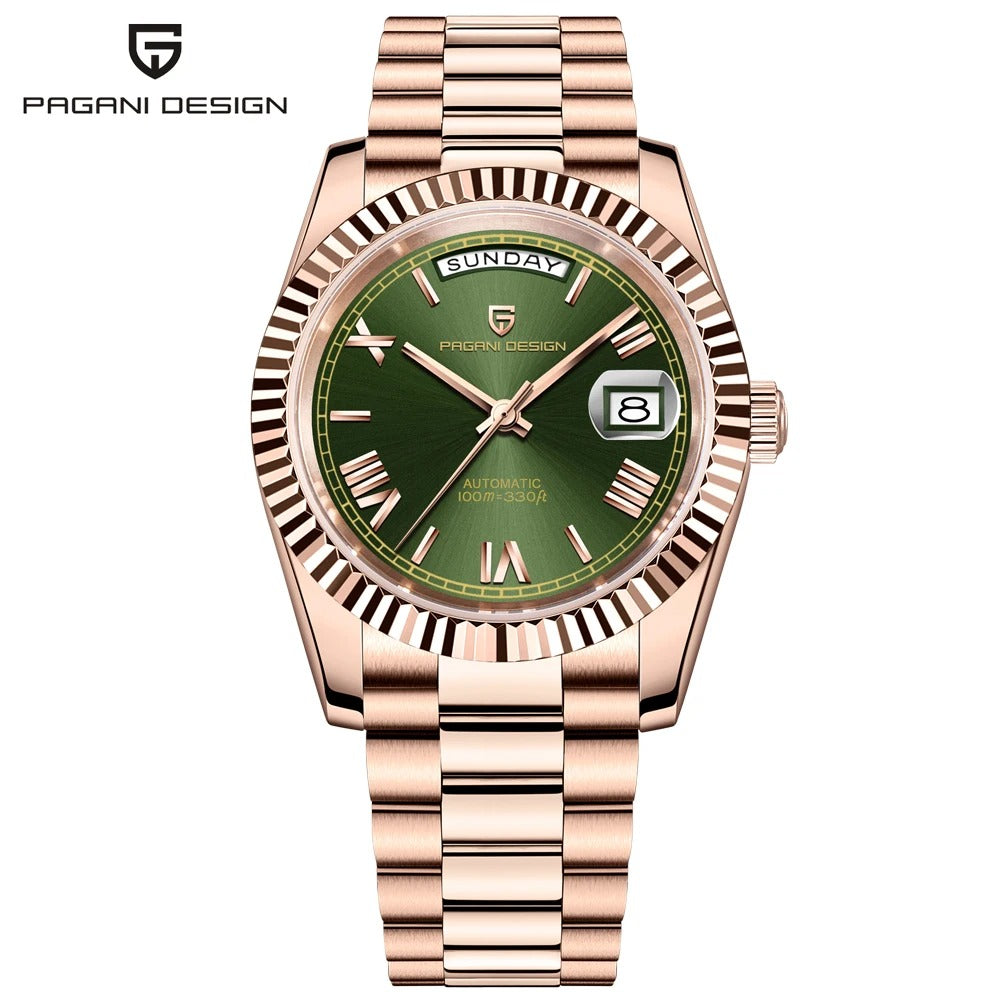 DD36 – L’Excellence Horlogère en Or Rose | Montre Homme Automatique avec Verre Saphir, Étanche