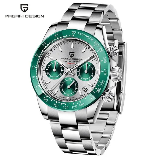 PAGANI DESIGN V2 – Montre Homme 40mm Chronographe Quartz Verre Saphir Étanche