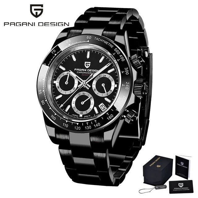 PAGANI DESIGN V2 – Montre Homme 40mm Chronographe Quartz Verre Saphir Étanche