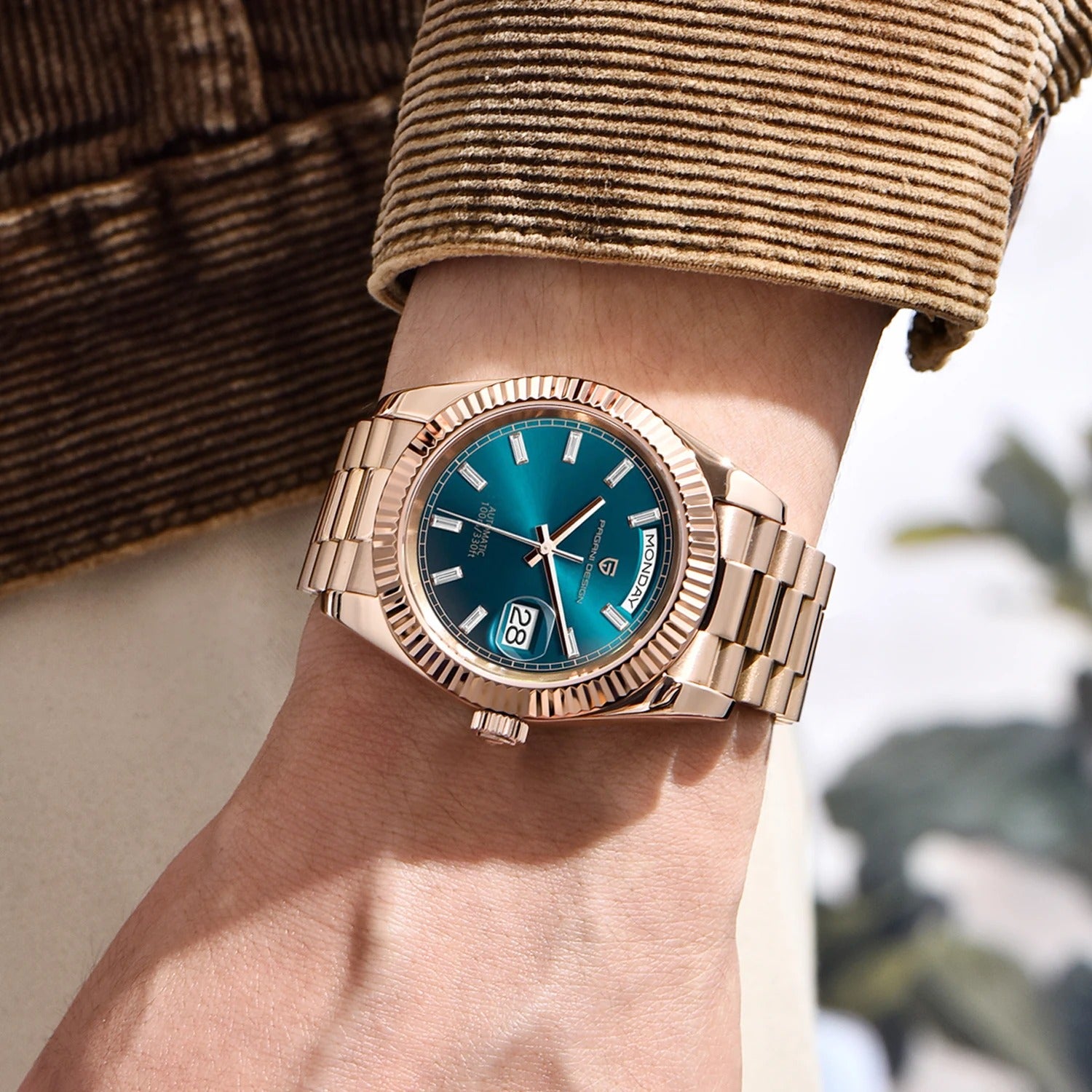 DD36 – L’Excellence Horlogère en Or Rose | Montre Homme Automatique avec Verre Saphir, Étanche