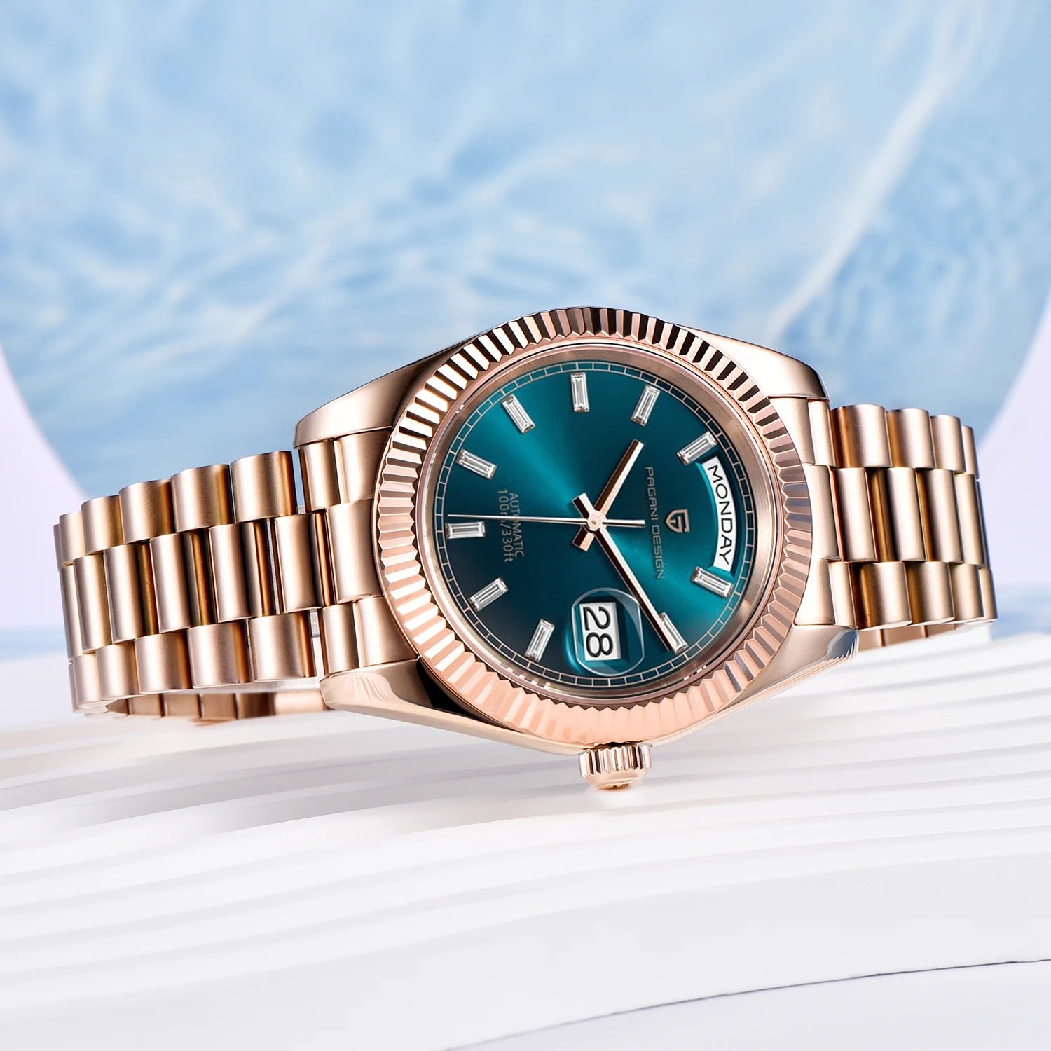 DD36 – L’Excellence Horlogère en Or Rose | Montre Homme Automatique avec Verre Saphir, Étanche