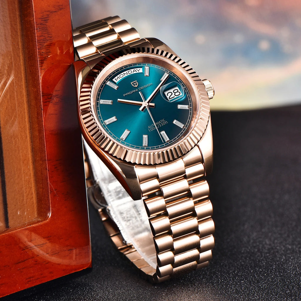 DD36 – L’Excellence Horlogère en Or Rose | Montre Homme Automatique avec Verre Saphir, Étanche