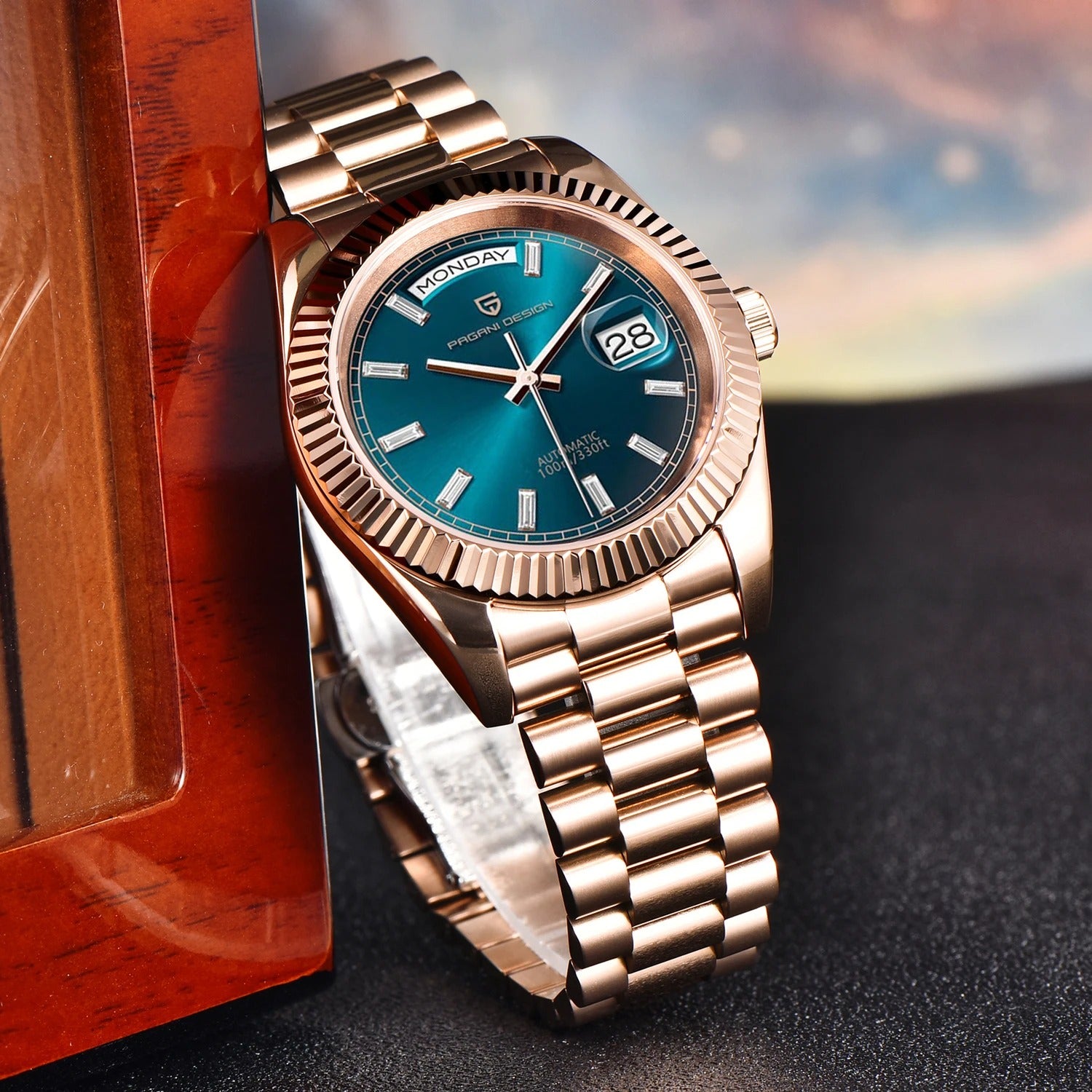 DD36 – L’Excellence Horlogère en Or Rose | Montre Homme Automatique avec Verre Saphir, Étanche