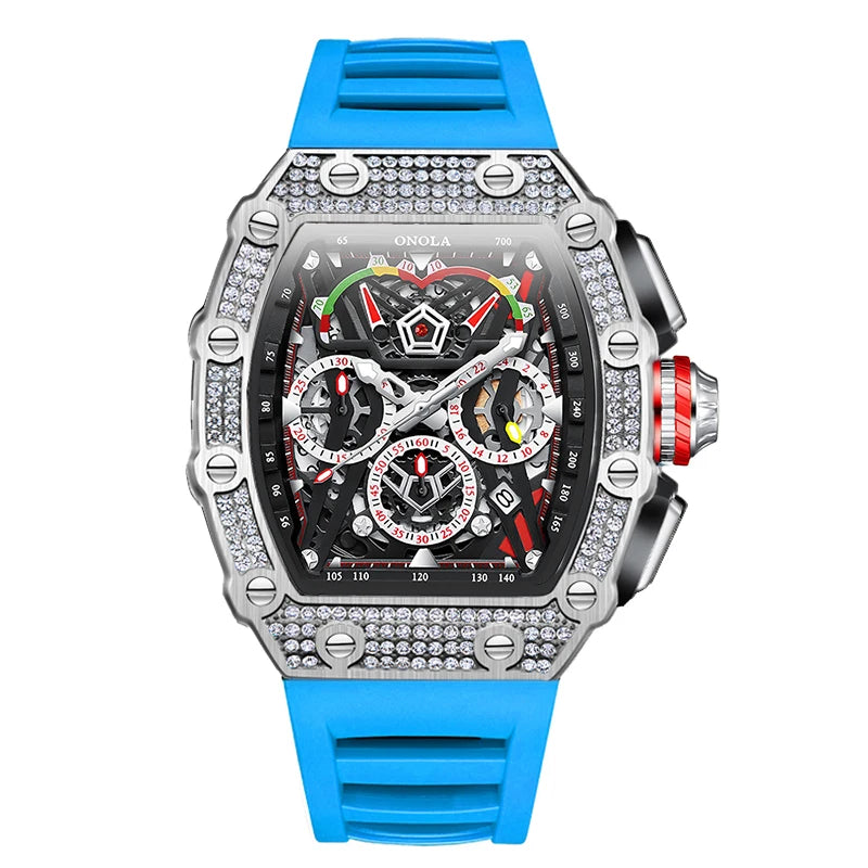 Montre luxe diamant incrusté QUARTZ