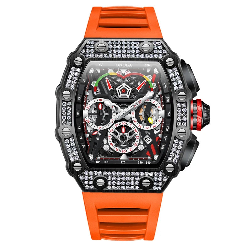 Montre luxe diamant incrusté QUARTZ